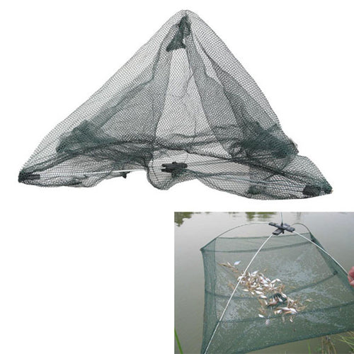 Portable 60*60cm Folding Fishing Net Nylon Network