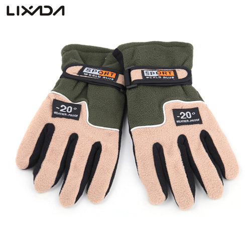 Adjustable Gloves Men Full Finger Fleece